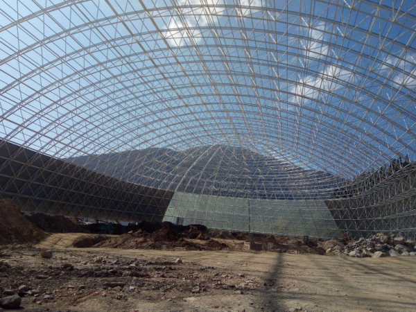 承德干煤棚网架加工案例